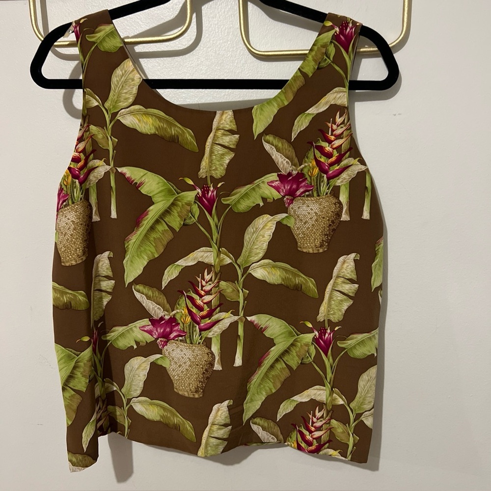 Ann May Medium Silk Tank Blouse